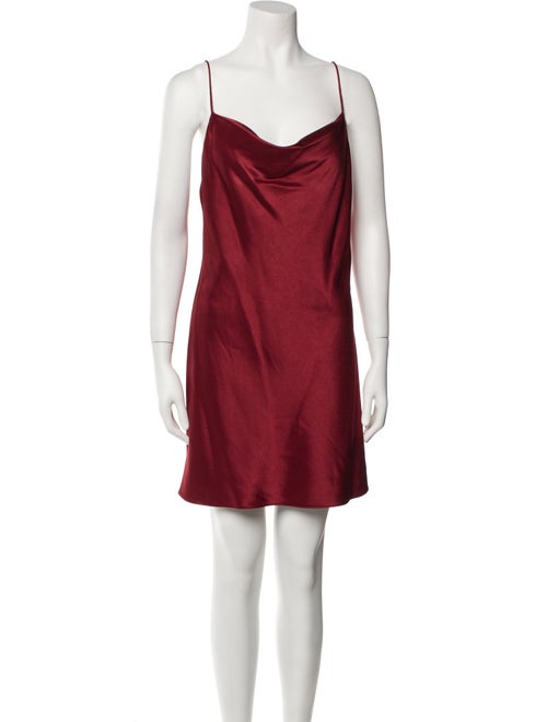 Alice + Olivia Cowl Neck Mini Dress