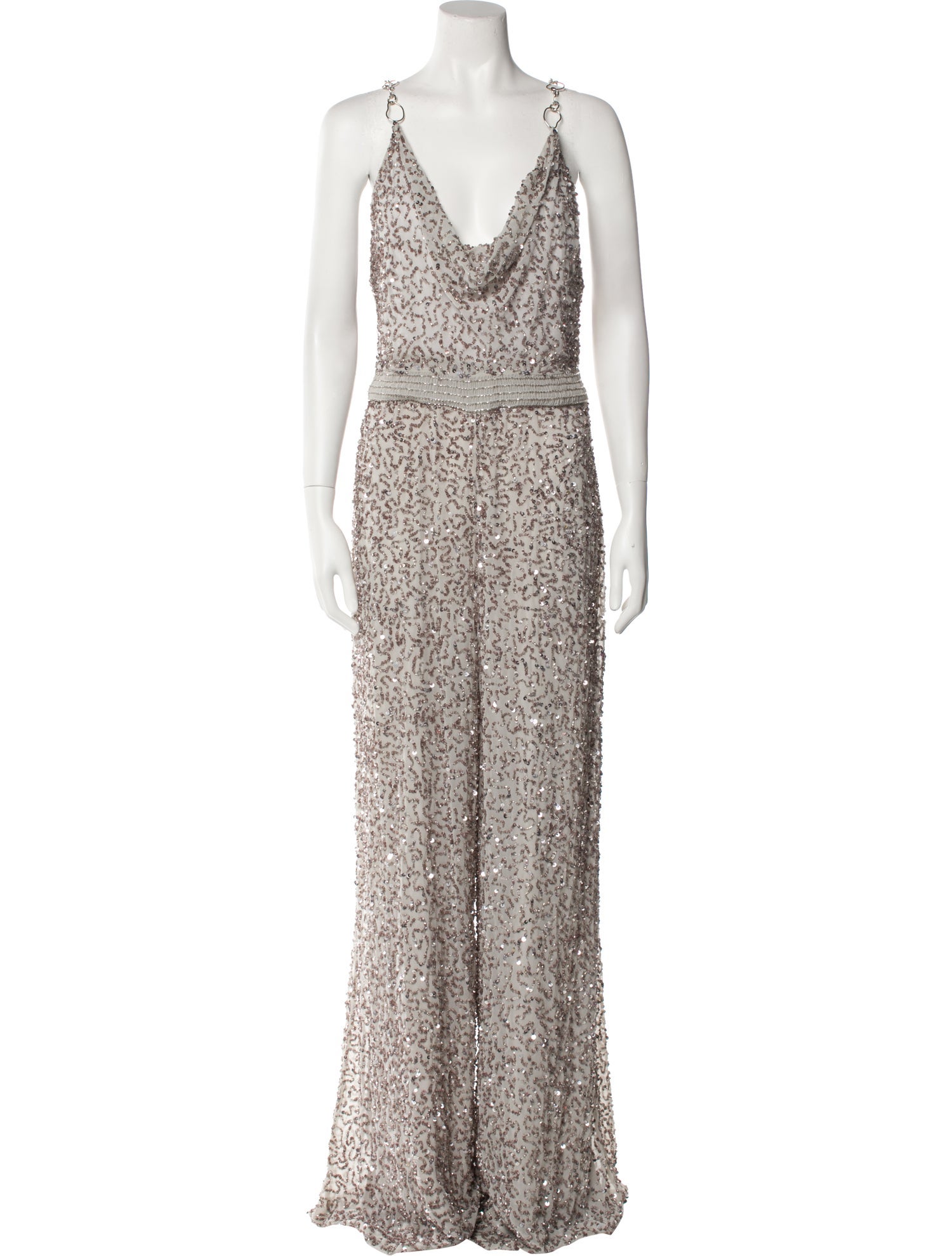 Alice + Olivia Cowl Neck Jumpsuit