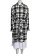 Alice + Olivia Tweed Plaid Print Coat