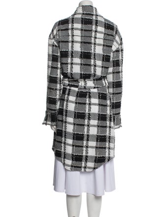 Alice + Olivia Tweed Plaid Print Coat