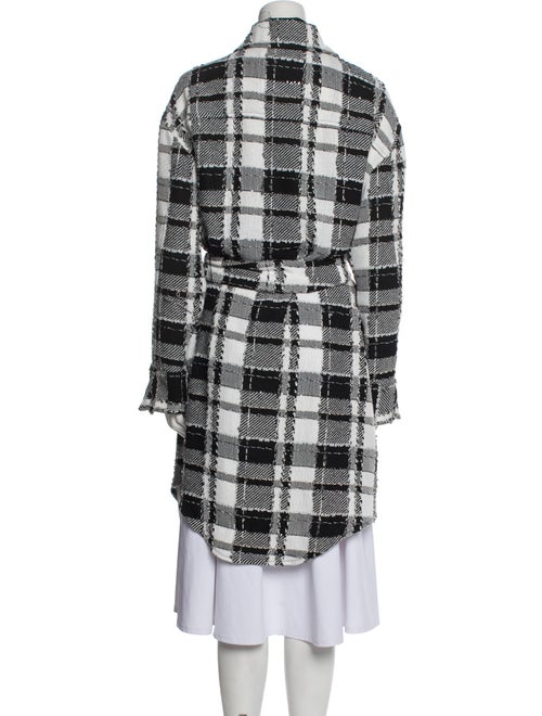 Alice + Olivia Tweed Plaid Print Coat