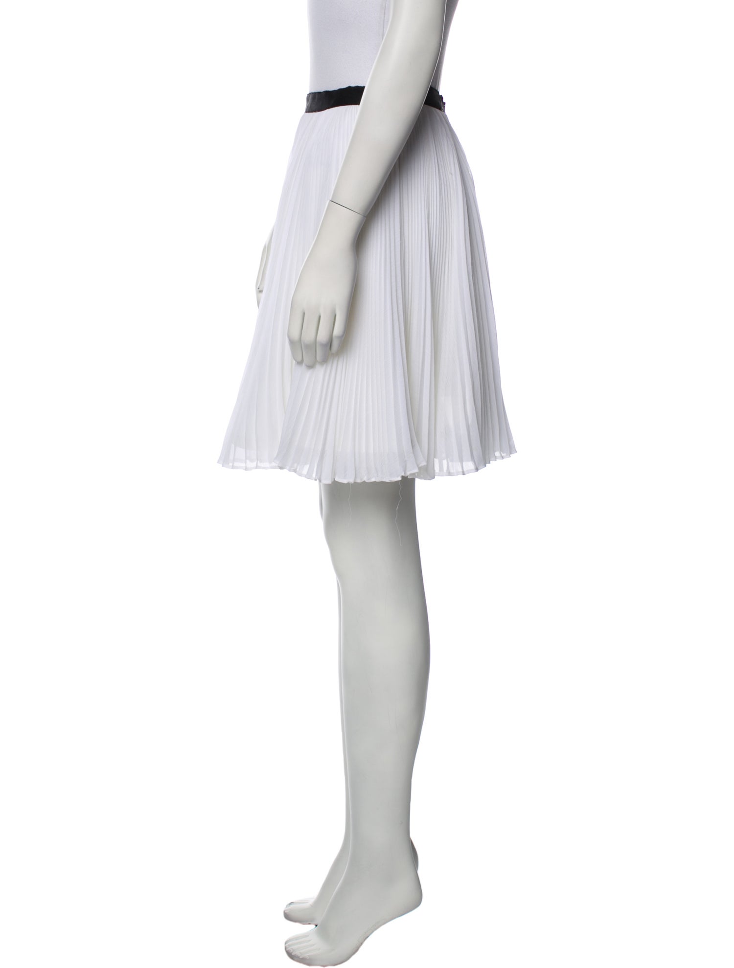 Alice + Olivia Grosgrain Trim Knee-Length Skirt