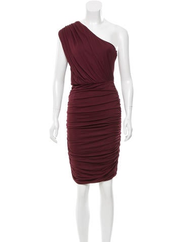 Alice + Olivia Draped One-Shoulder Dress w/ Tags