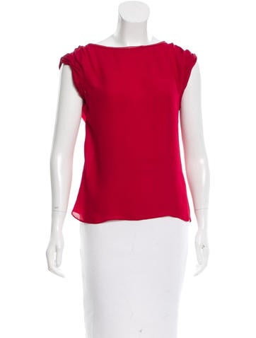 Alice + Olivia Silk Sleeveless Top