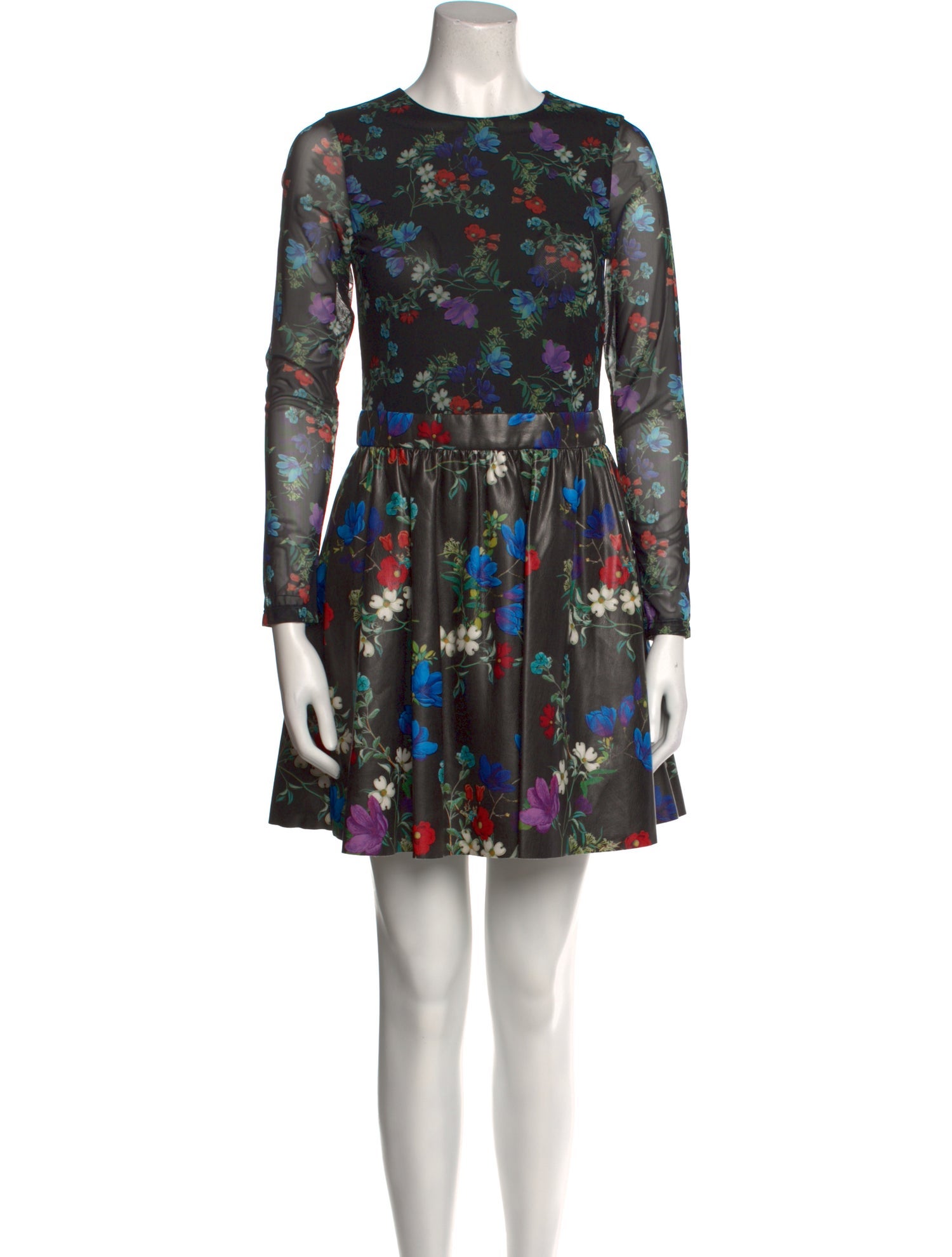 Alice + Olivia Floral Print Mini Dress