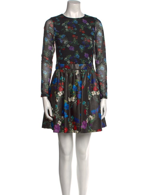 Alice + Olivia Floral Print Mini Dress