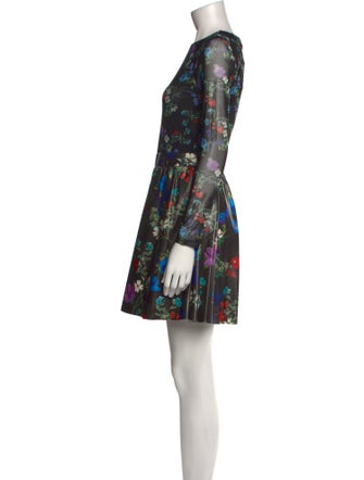 Alice + Olivia Floral Print Mini Dress