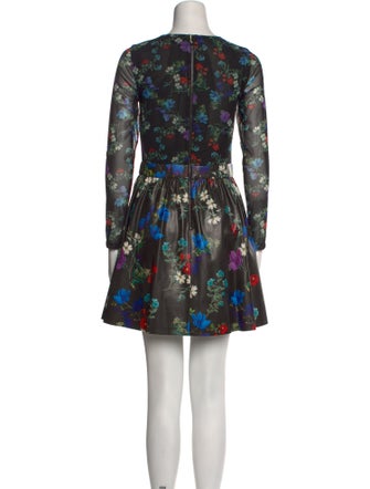 Alice + Olivia Floral Print Mini Dress