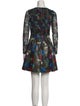 Alice + Olivia Floral Print Mini Dress