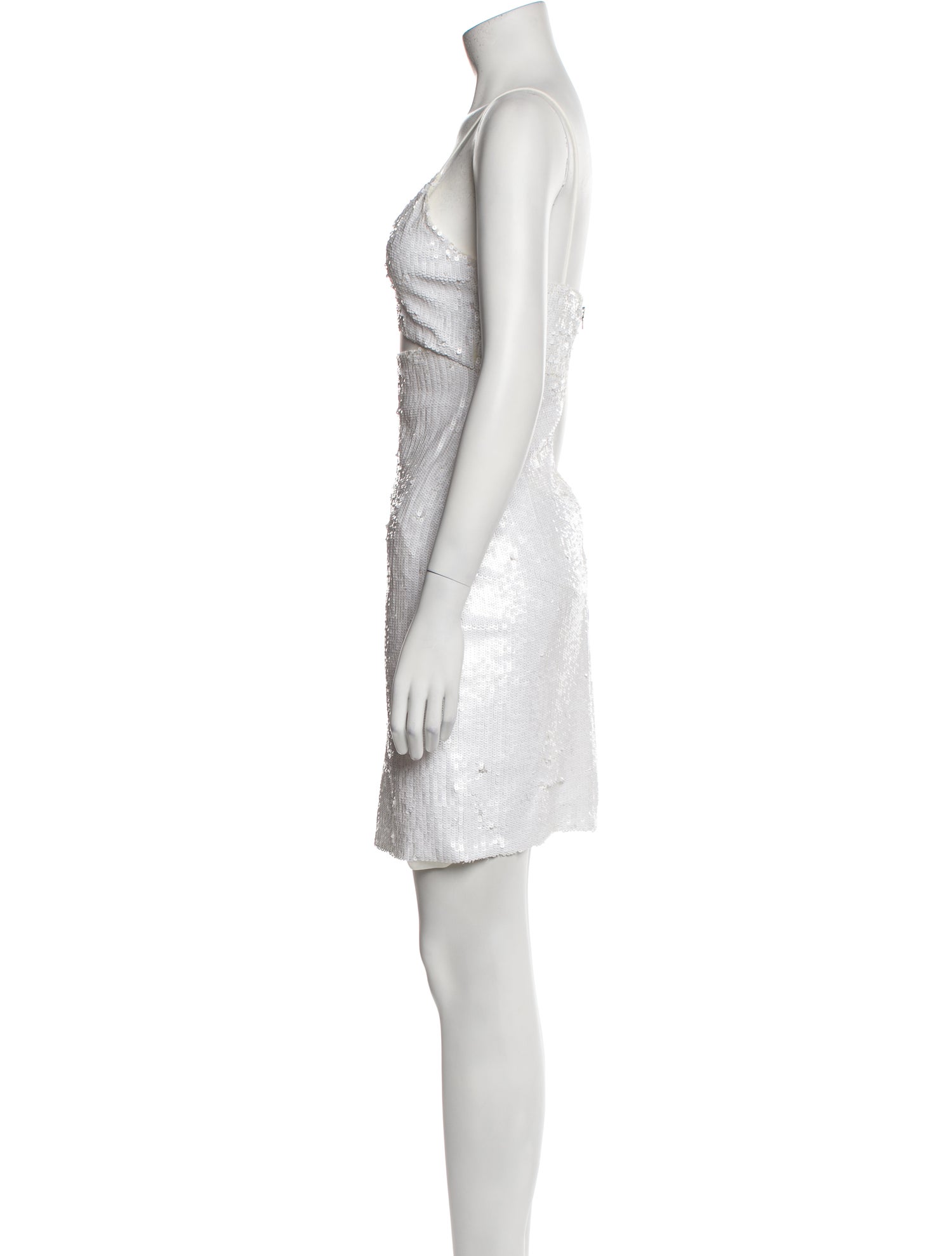 Alice + Olivia Sequin Mini Dress - White Dresses, Clothing - WAO473098 | The RealReal Alice + Olivia Sequin Mini Dress - White Dresses, Clothing - WAO473098 | The RealReal