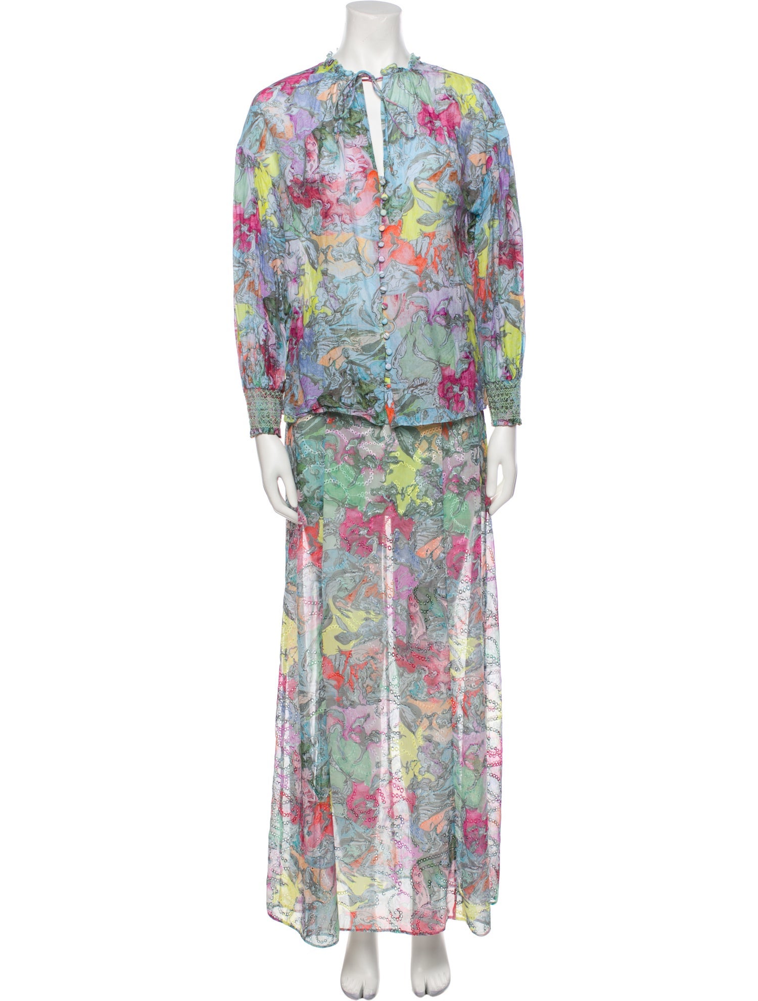 Alice + Olivia Floral Print Skirt Set