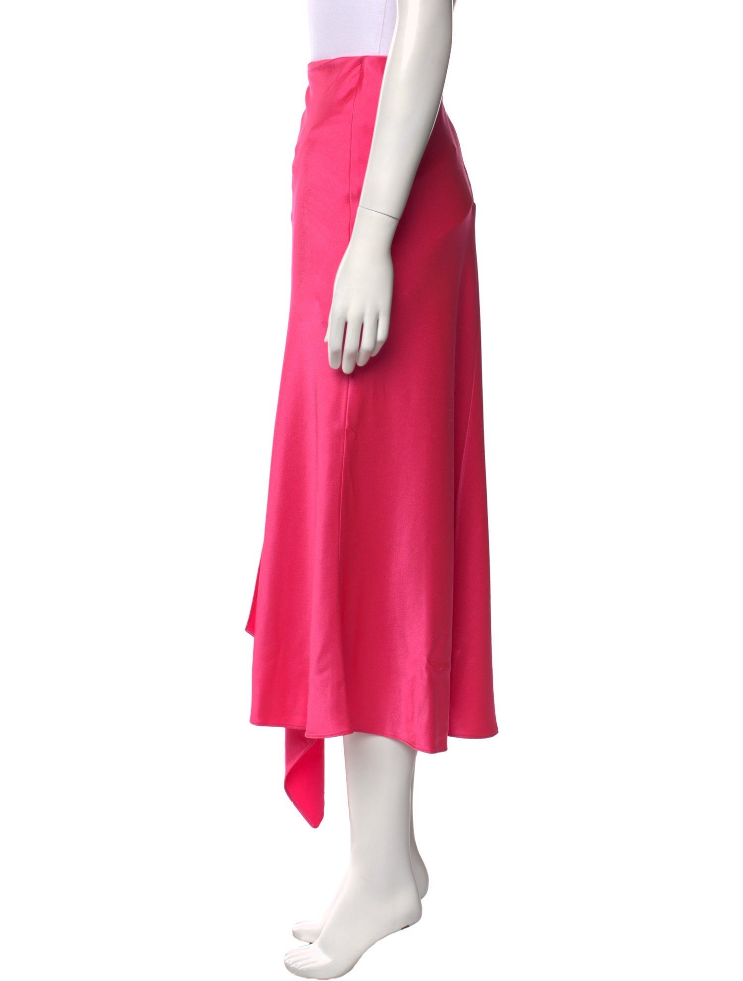 Alice + Olivia Satin Midi Length Skirt