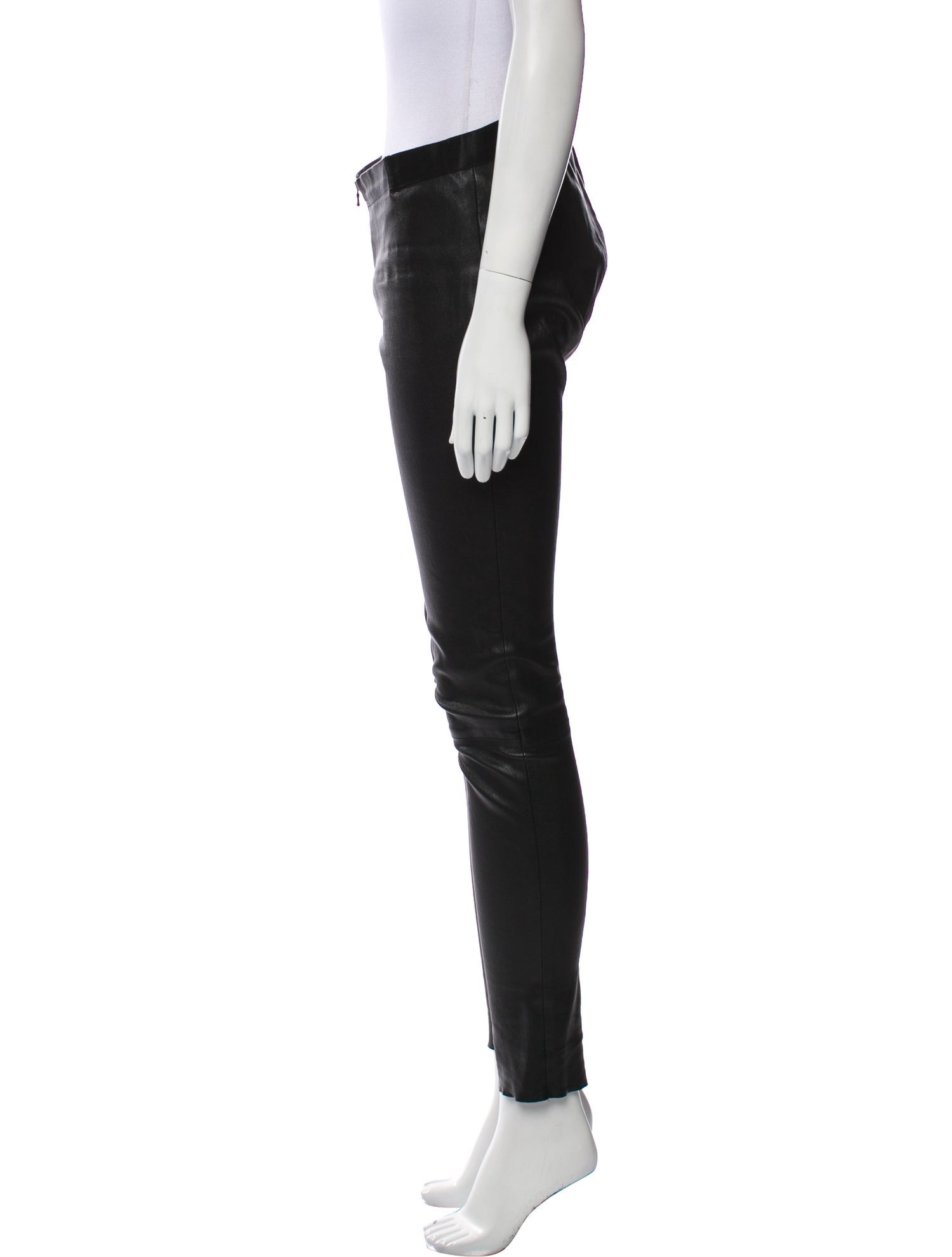Alice + Olivia Lamb Leather Skinny Leg Pants