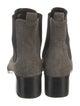 Alice + Olivia Suede Studded Accents Chelsea Boots