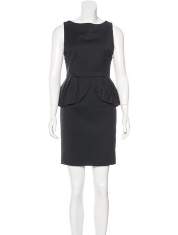 Alice + Olivia Sleeveless Peplum Dress