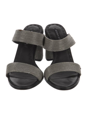 Alice + Olivia Studded Accents Slides