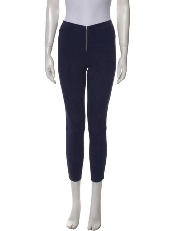 Alice + Olivia Pants Lamb Leather Skinny Leg US 2 | XS