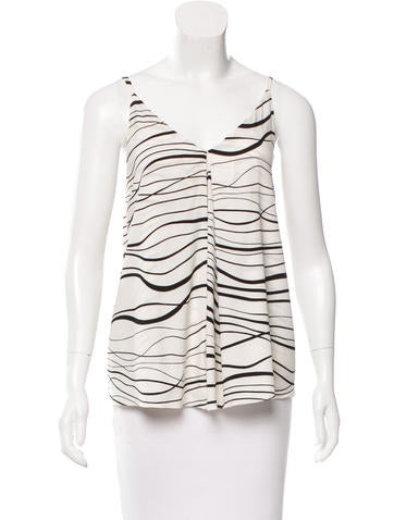 Alice + Olivia Silk Printed Top