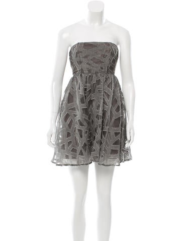 Alice + Olivia Strapless Mini Dress