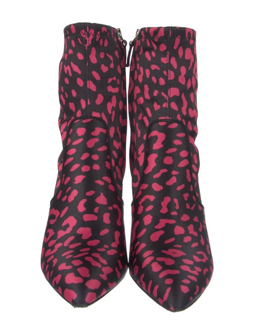 Alice + Olivia Satin Printed Sock Boots