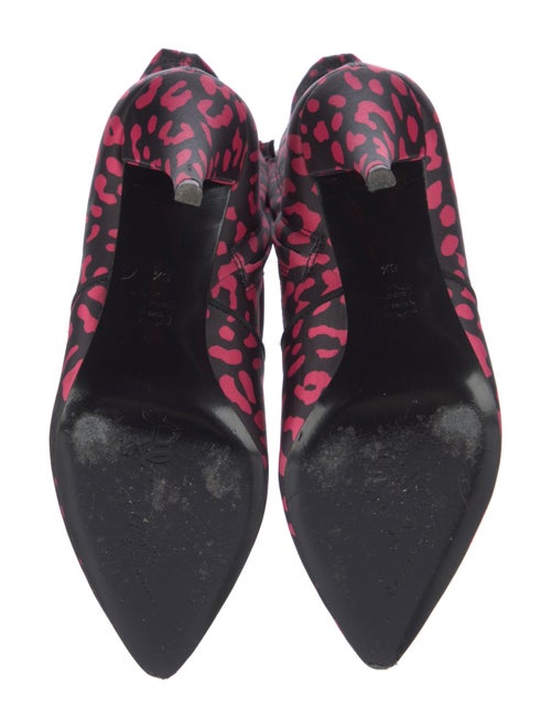 Alice + Olivia Satin Printed Sock Boots