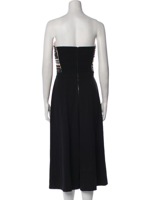 Alice + Olivia Patterned Strapless Jumpsuit