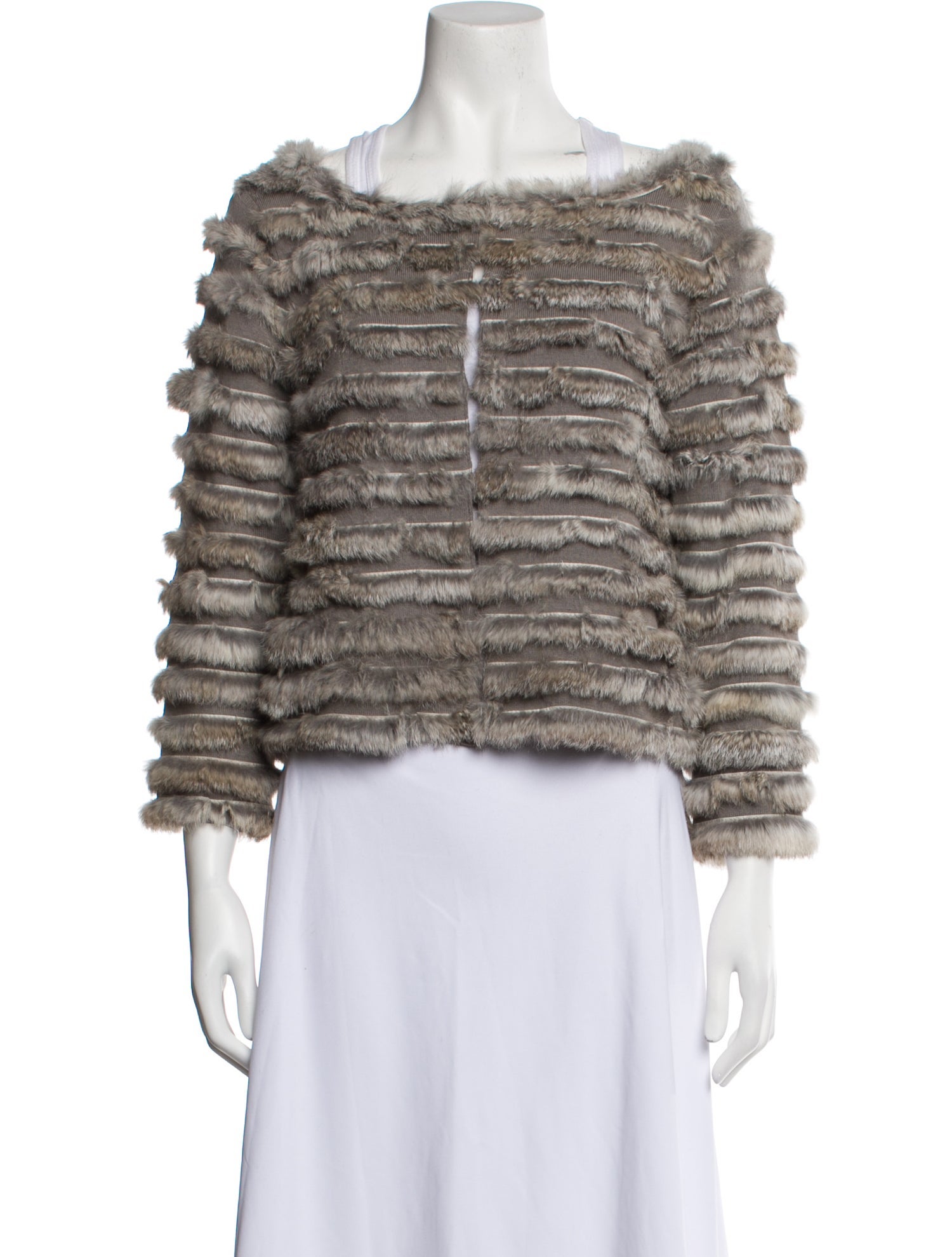 Alice + Olivia Wool Fur Jacket