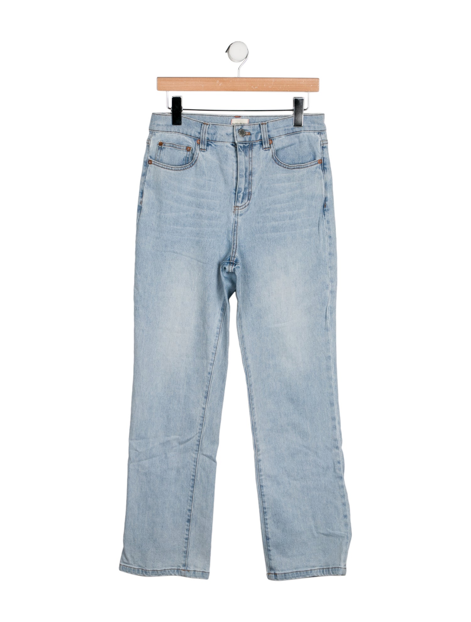 Alice + Olivia High-Rise Wide Leg Jeans