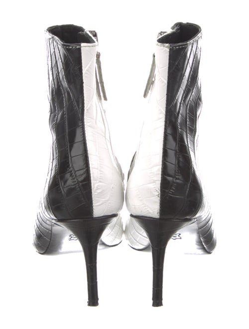 Alice + Olivia Leather Animal Print Boots