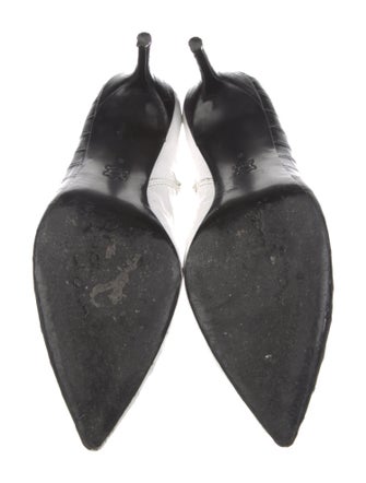 Alice + Olivia Leather Animal Print Boots