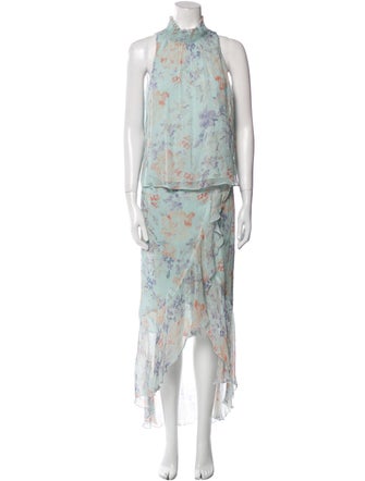 Alice + Olivia Floral Print Skirt Set