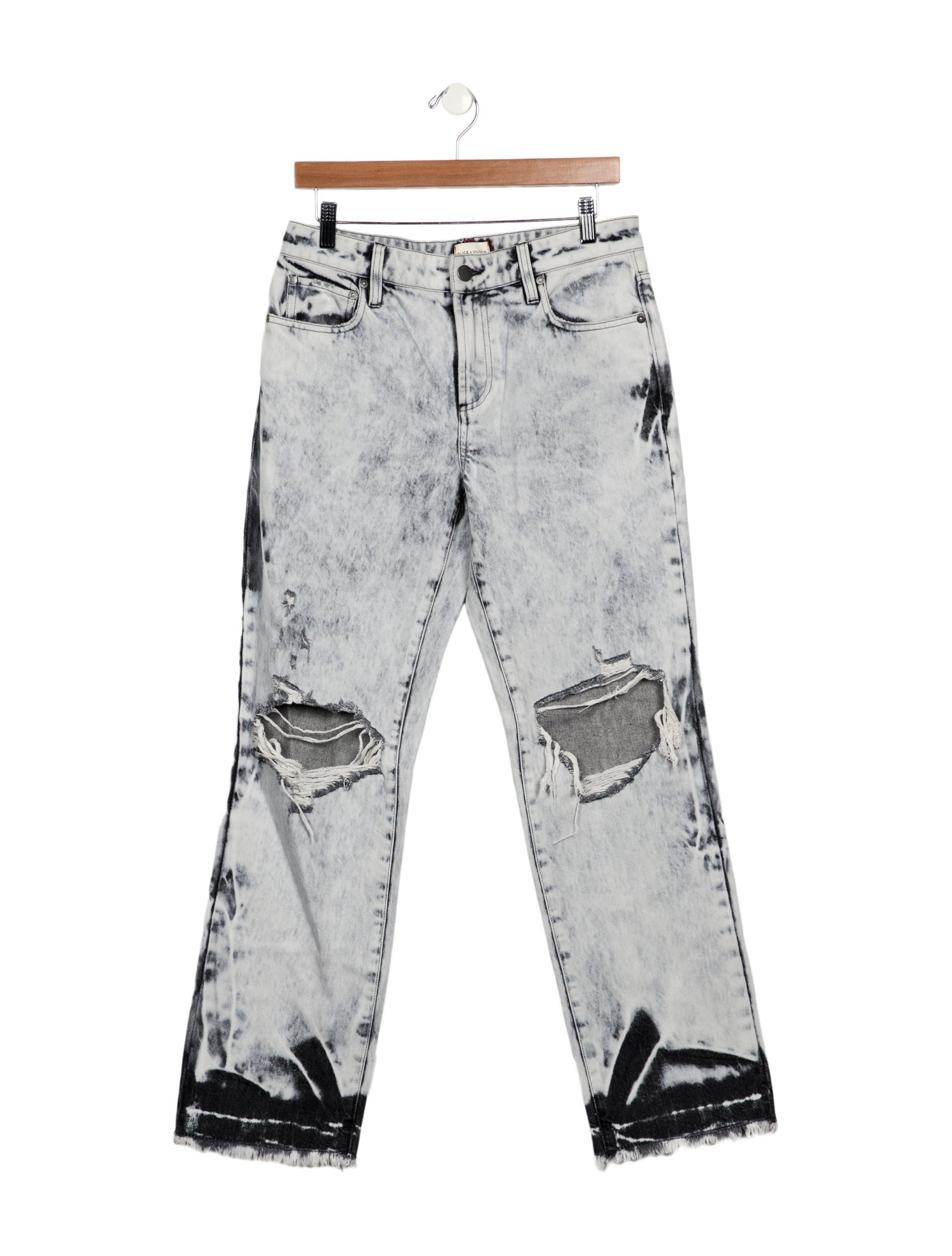 Alice + Olivia High-Rise Wide Leg Jeans