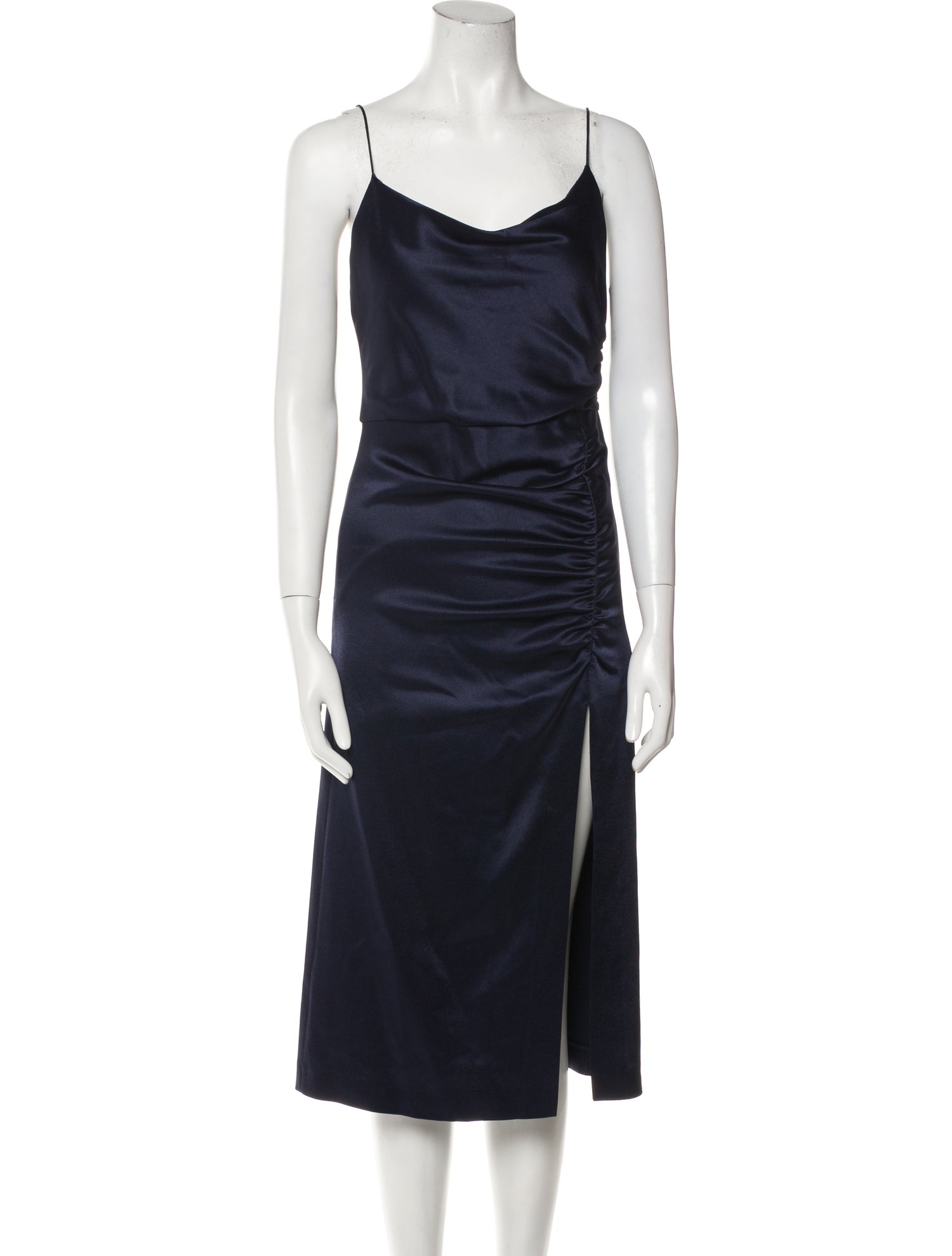 Alice + Olivia Cowl Neck Midi Length Dress