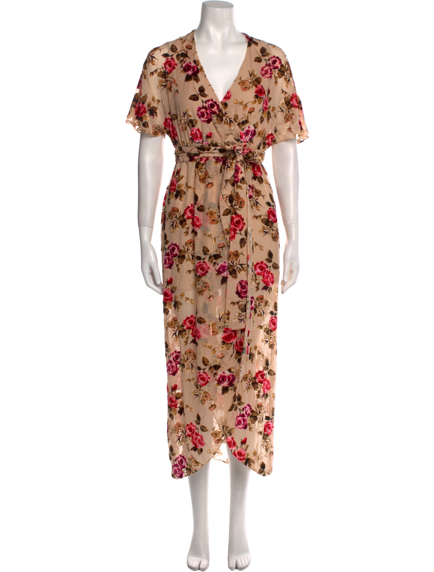 Alice + Olivia Floral Print Long Dress