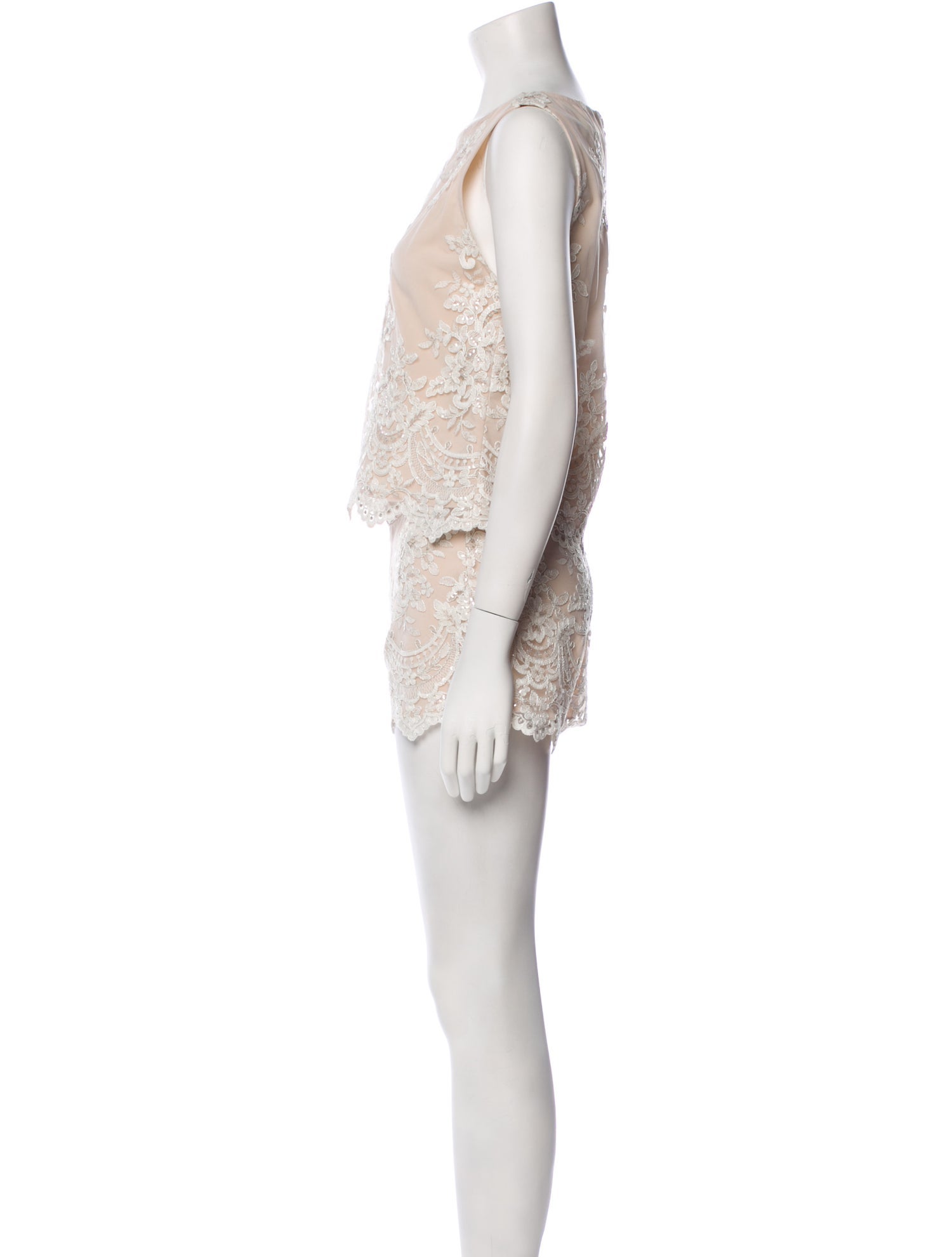 Alice + Olivia Lace Pattern Short Set