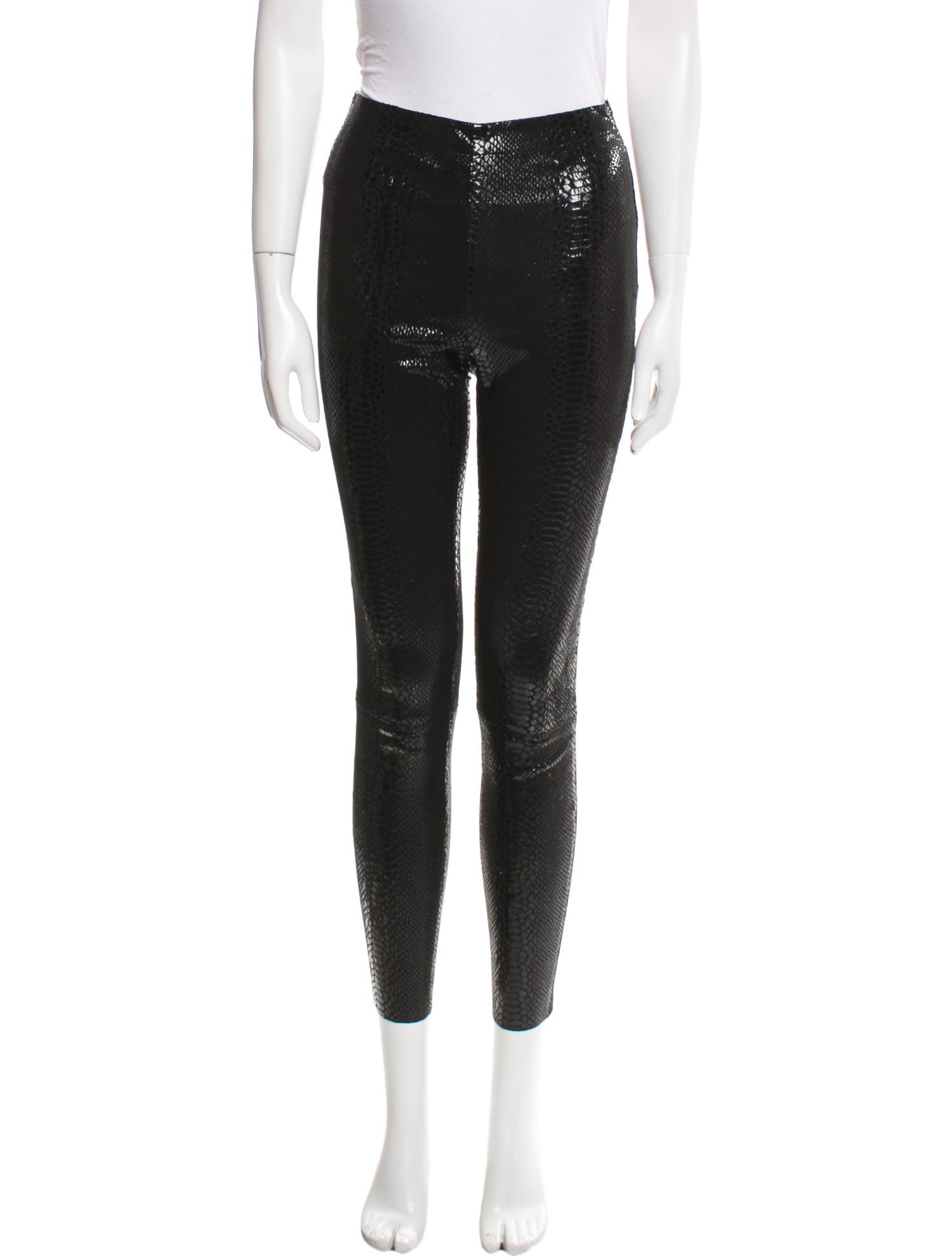 Alice + Olivia Lamb Leather Skinny Leg Pants
