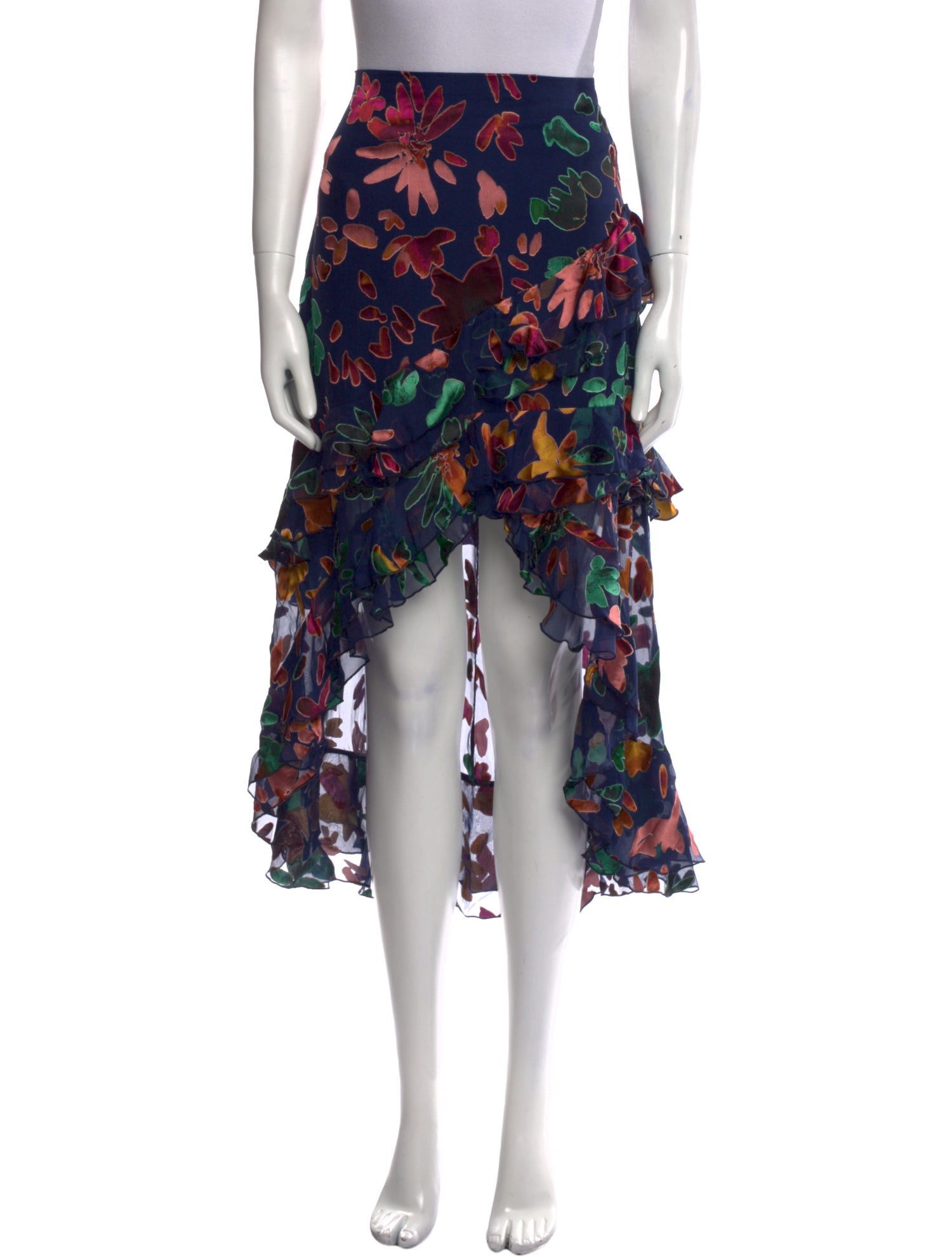 Alice + Olivia Printed Midi Length Skirt