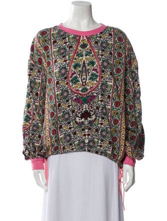 Alice + Olivia Printed Bow Accents Nightgown