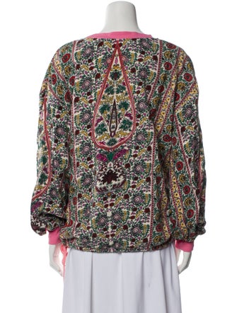 Alice + Olivia Printed Bow Accents Nightgown