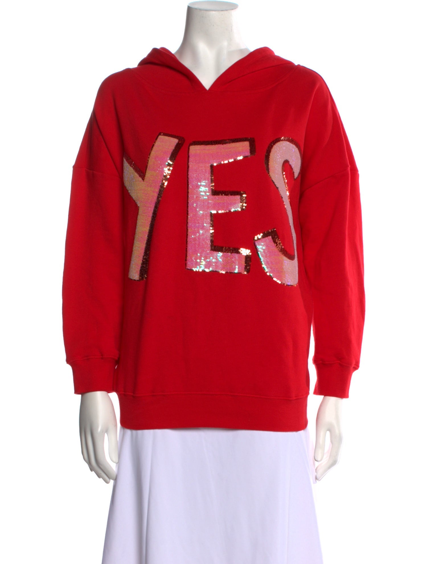 Alice + Olivia Graphic Print Crew Neck Sweatshirt