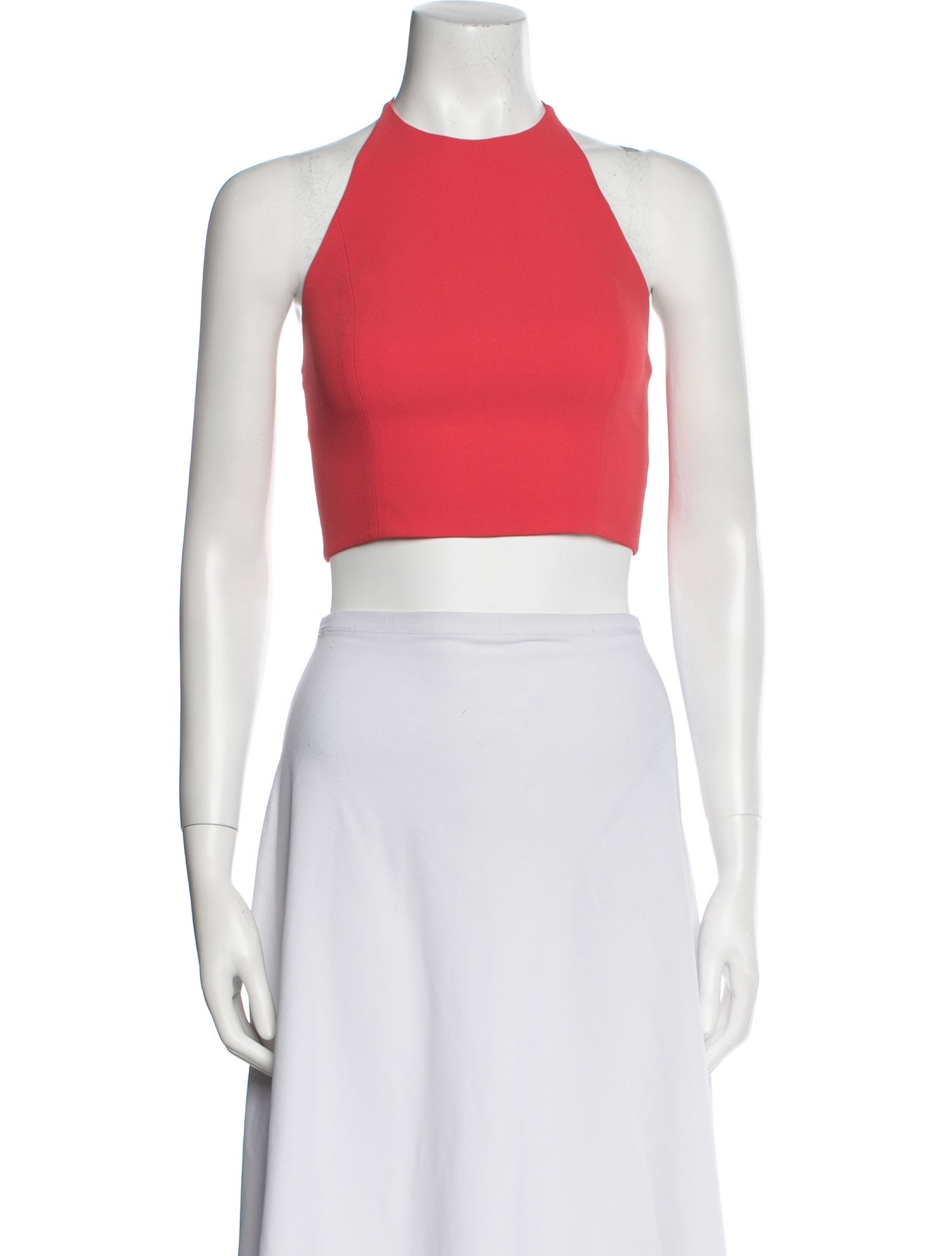 Alice + Olivia Halterneck Sleeveless Crop Top