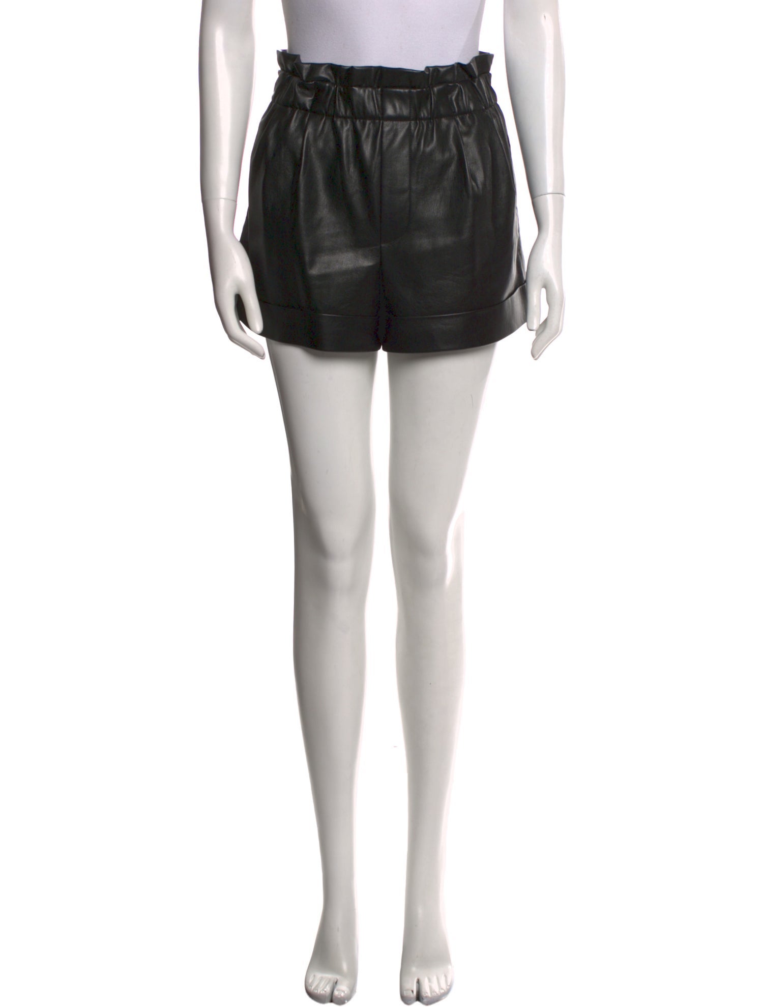 Alice + Olivia Faux Leather Mini Shorts