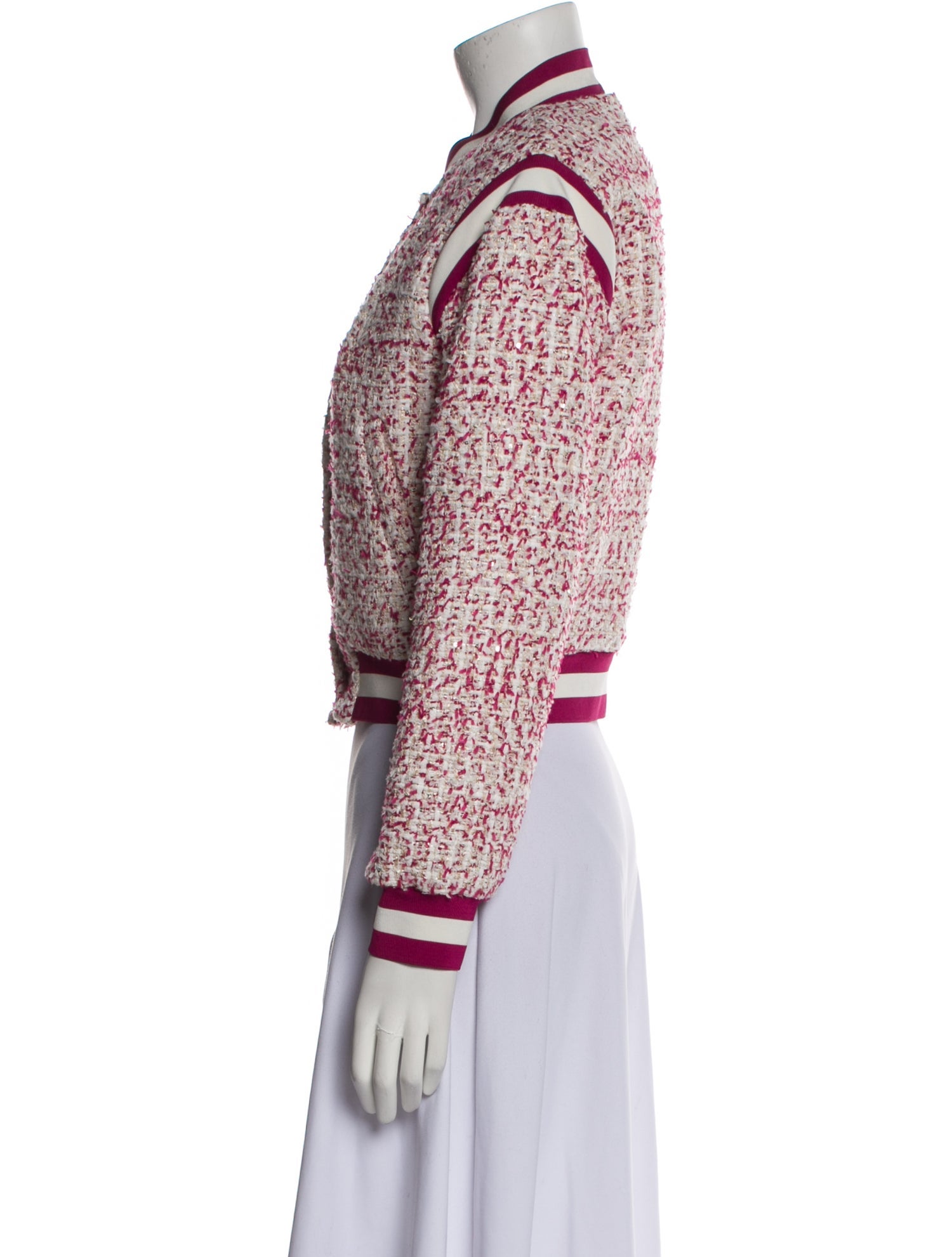 Alice + Olivia Floral Print Bomber Jacket