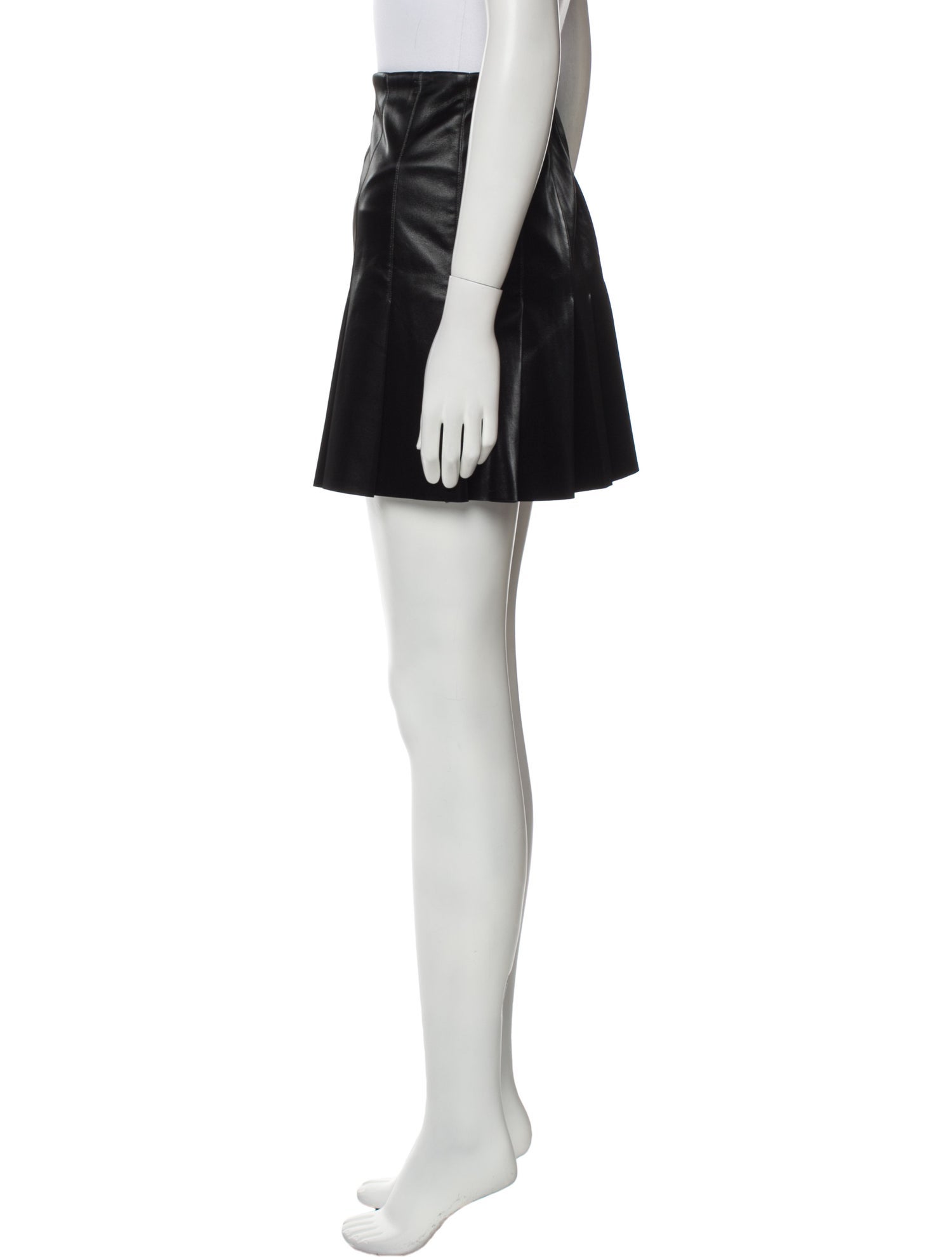 Alice + Olivia Pleated Accents Mini Skirt