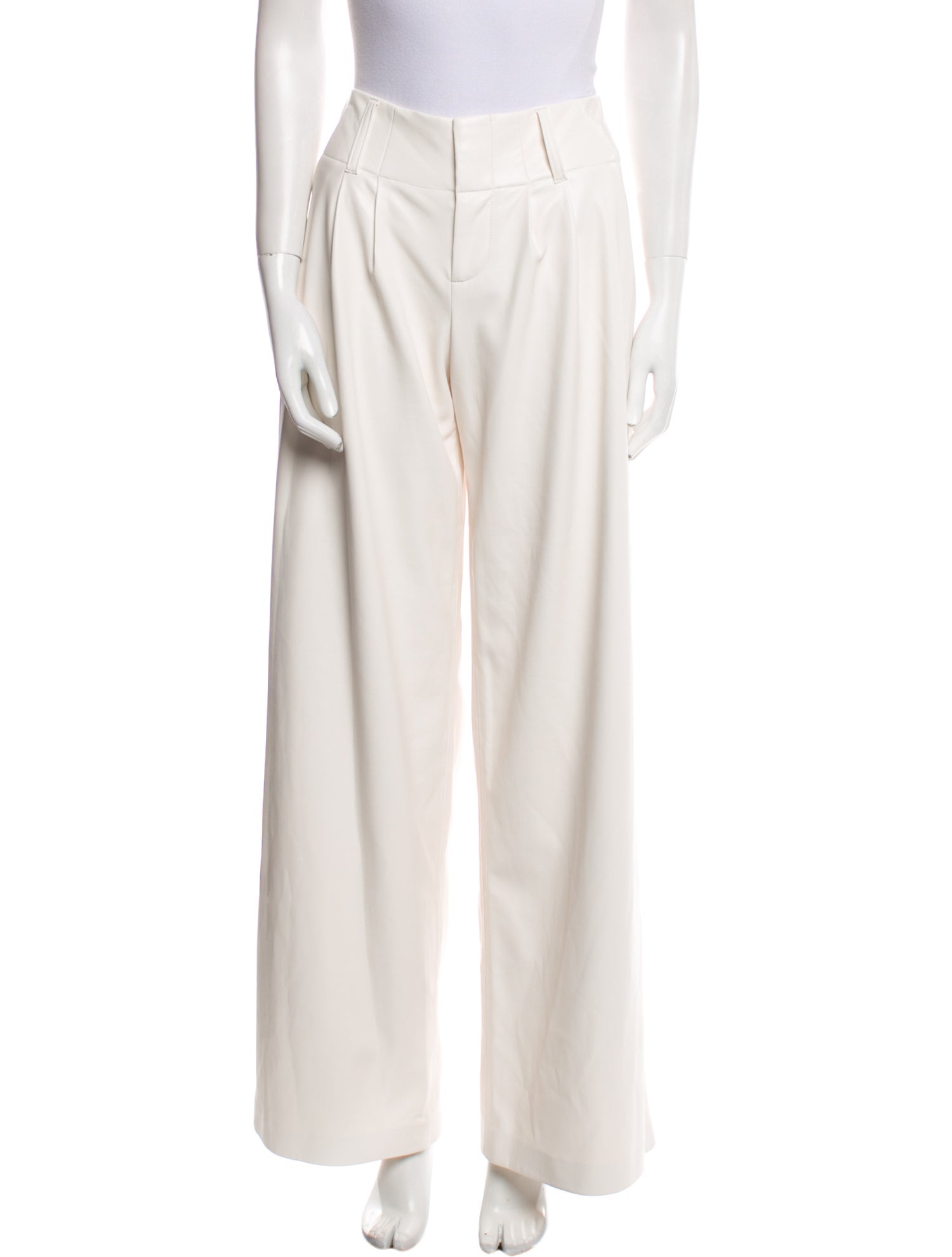 Alice + Olivia Faux Leather Wide Leg Pants w/ Tags