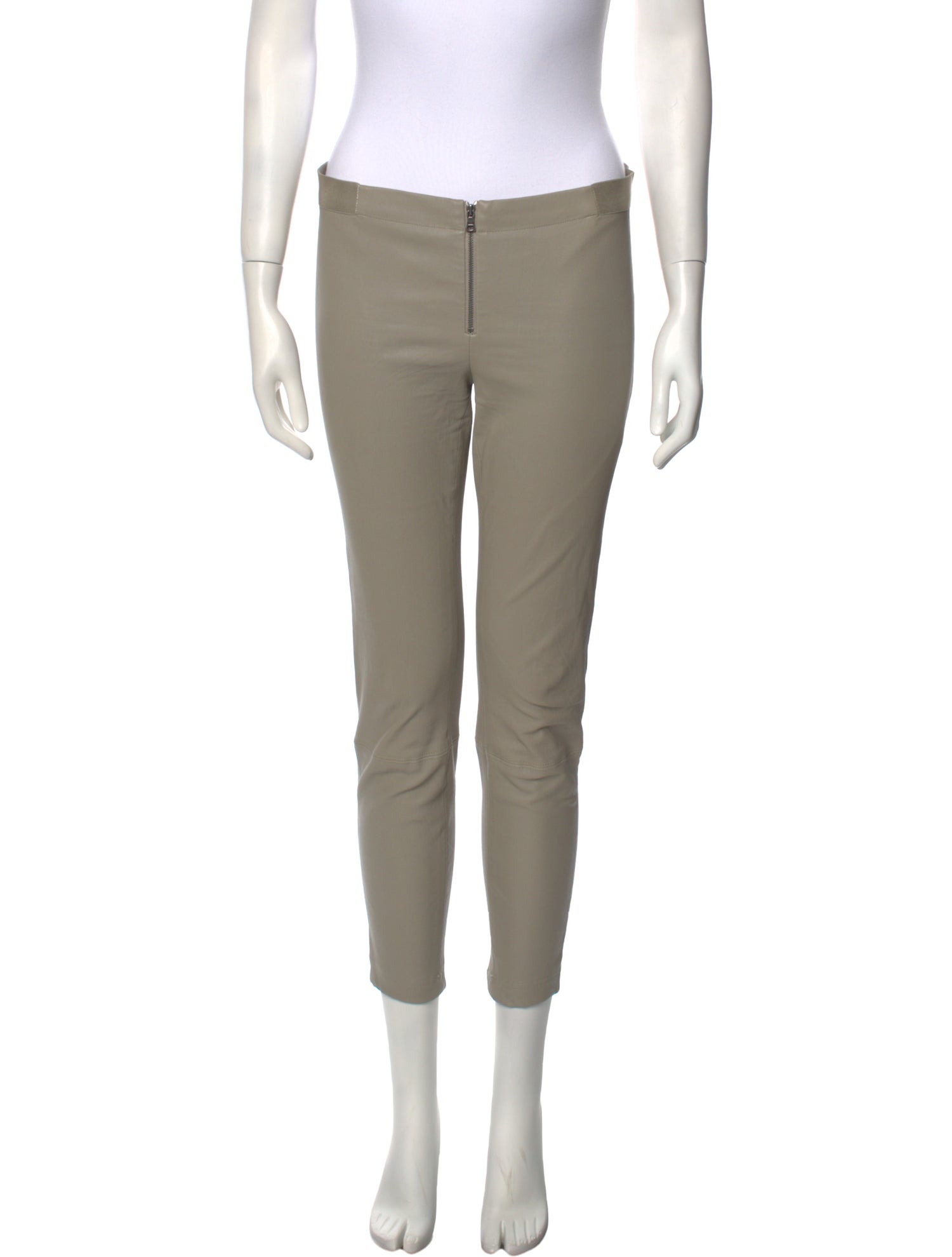 Alice + Olivia Lamb Leather Skinny Leg Pants