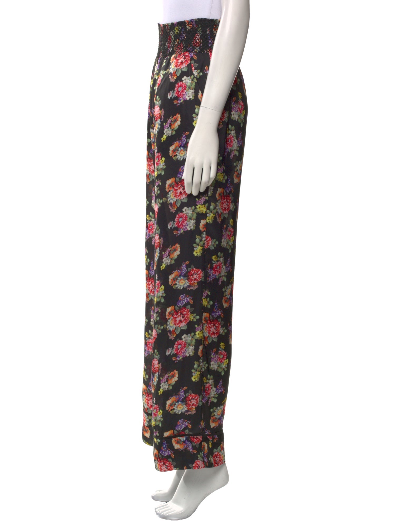 Alice + Olivia Floral Print Wide Leg Pants