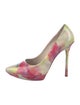 Alice + Olivia Patent Leather Tie-Dye Print Pumps