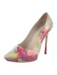 Alice + Olivia Patent Leather Tie-Dye Print Pumps