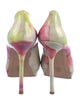 Alice + Olivia Patent Leather Tie-Dye Print Pumps